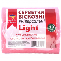 Серветки віскозні універсальні Light (1 упаковках, 10 шт)