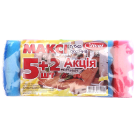 Губки кухонні Максі 5+2 Vivat (1 упаковка, 5 шт)