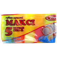 Губки кухонні Максі Vivat (1 упаковка, 5 шт)
