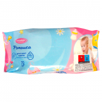 Дитячі вологі серветки Ромашка Superfresh (1 упаковка, 72 шт)