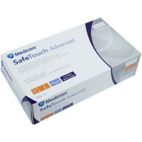 Рукавички нітрилові фіолетові Medicom SafeTouch Advanced 3,5 г (1 пачка, 100 шт) розмір S