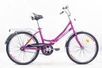 Велосипед Crossride Folder 24 фуксія